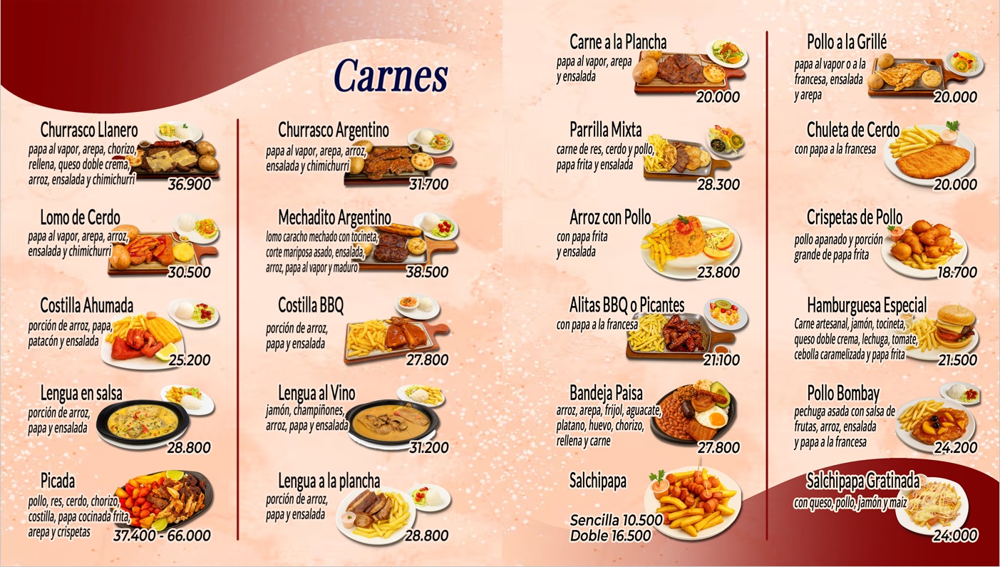 Carta Menú