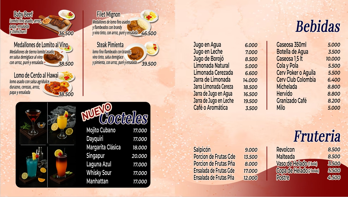 Carta Menú